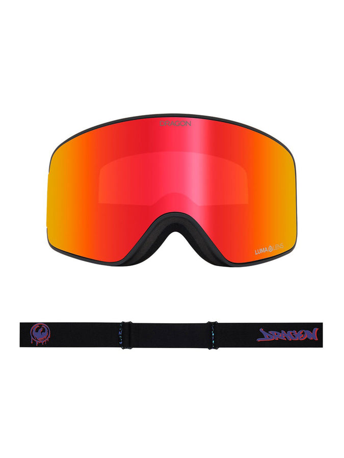 Dragon Nfx Mag Otg Rattled/LL Red Ion + Spare Lens Goggle | RATTLED/LL RED ION