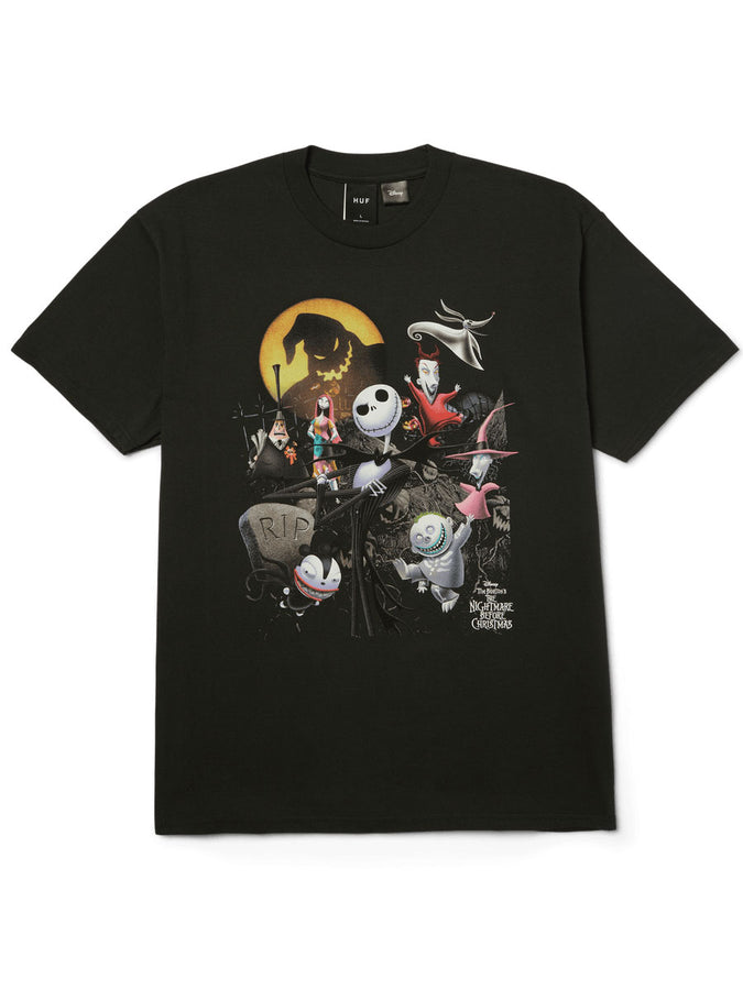 Huf Nightmare Vintage X The Nightmare Before Christmas T-Shirt Holiday 2025 | VINTAGE BLACK