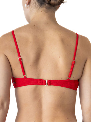 Nana The Brand Marika Crinkle Bikini Top Spring 2025