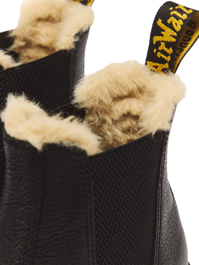 Dr.Martens 2976 Quad Faux Fur Lined Pisa Boots Winter 2027 | BLACK