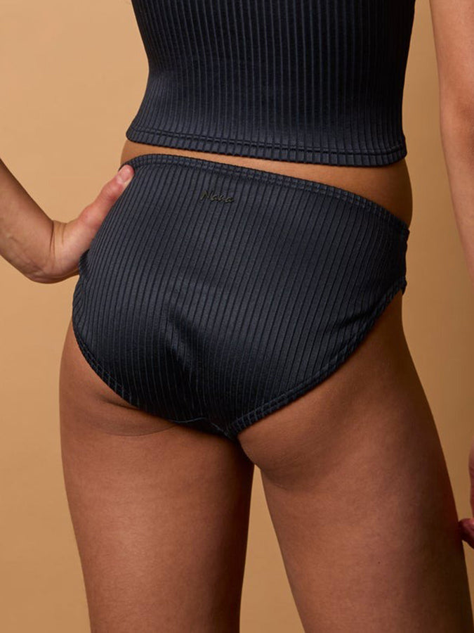 Nana The Brand Maude Shiny Rib Bikini Bottom Spring 2026 | NAVY