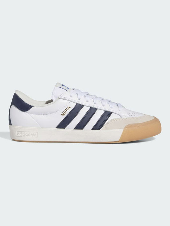 Adidas Nora White/Collegiate Nvy/Chlk White Shoes Spring 2025 | WHITE/COLLEGIATE NAVY/CHALK WHITE