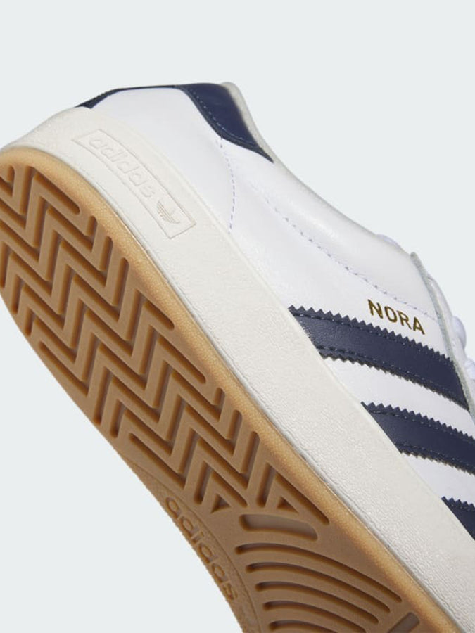 Adidas Nora White/Collegiate Nvy/Chlk White Shoes Spring 2025 | WHITE/COLLEGIATE NAVY/CHALK WHITE