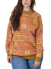 NTR Nordic Floral Textured Sweater Holiday 2026