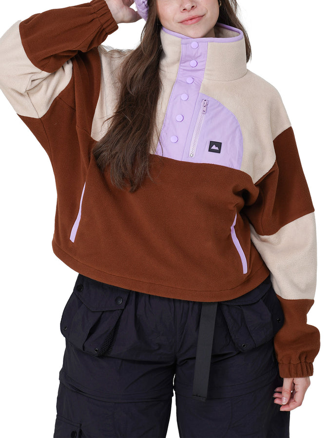 NTR Northwood Cropped Polar Fleece Holiday 2026 | CREAM/BROWN/LILAC
