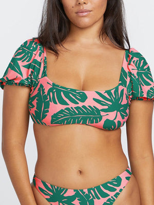 Volcom Leaf Ur Life Women Crop Bikini Top Spring 2024