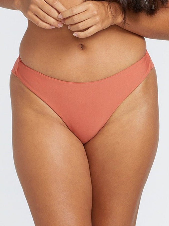 Volcom Simply Seamless Cheekini Bikini Bottom Spring 2024 | ROSEWOOD (ROS)