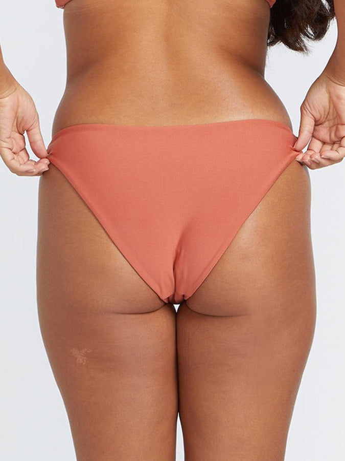 Volcom Simply Seamless Women Full Bikini Bottom Spring 2024 | ROSEWOOD (ROS)