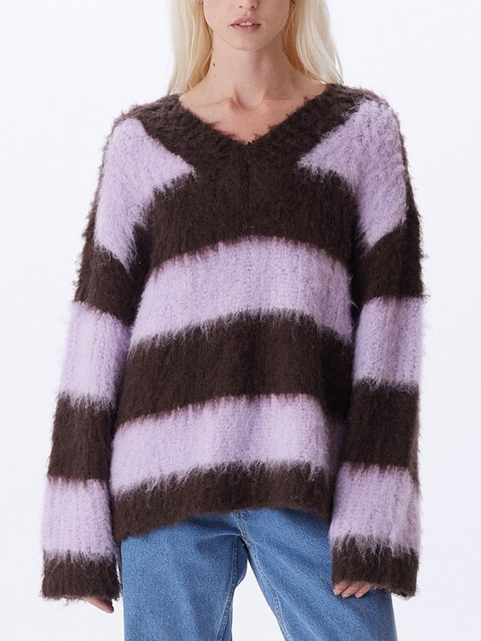 Obey Amara Women Sweater Holiday 2023 | JAVA BROWN (JVA)