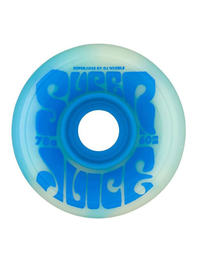 OJ Wheels Super Juice Cream Sky Blue Swirl Skateboard Wheels | CREAM/SKY BLUE SWIRL