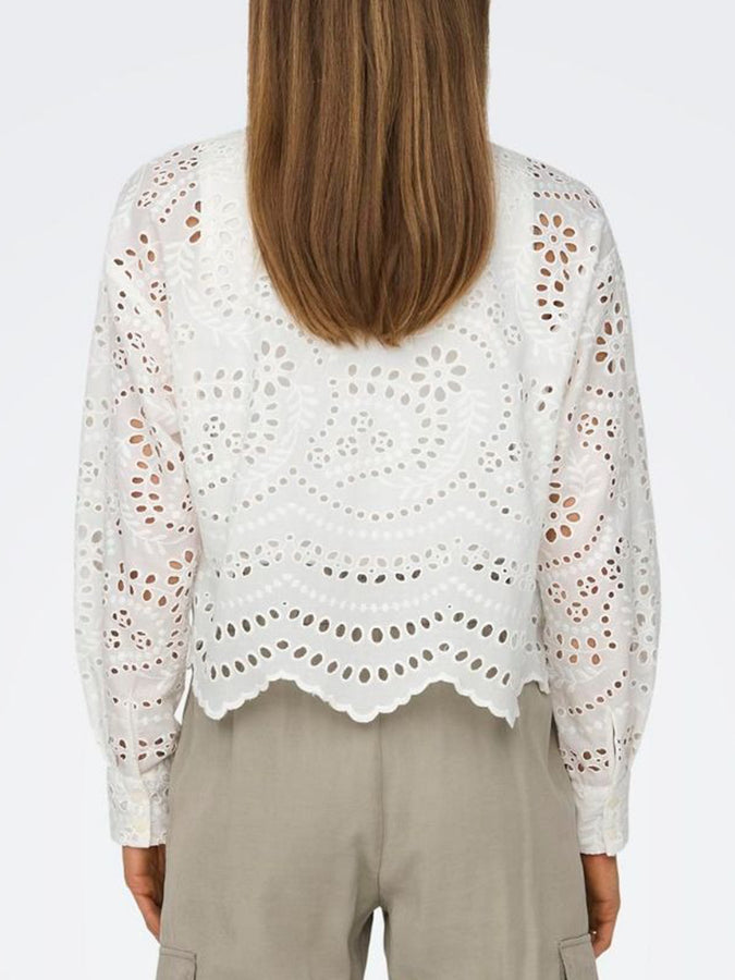 Only Bobby Lalisa Long Sleeve Buttondown Shirt Spring 2024 | BRIGHT WHITE