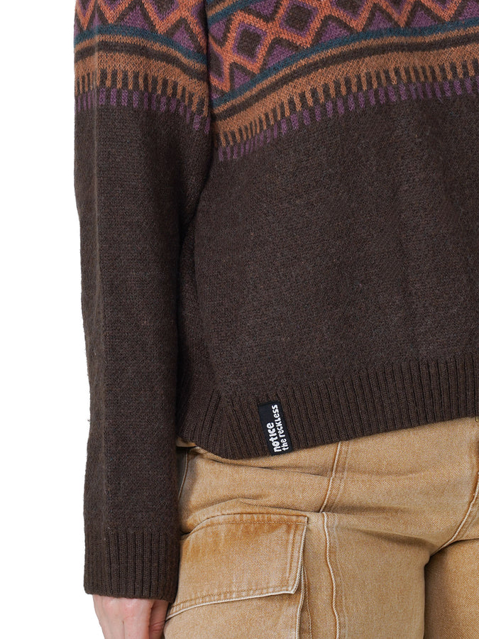 NTR Oakridge Ragland Short Sweater Holiday 2026 | BROWN