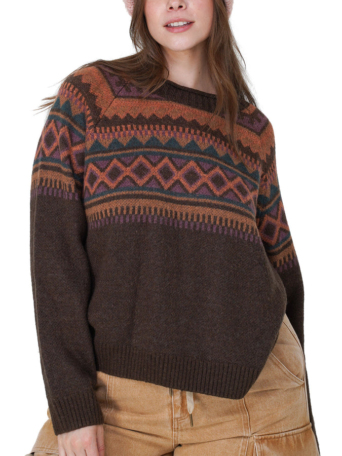 NTR Oakridge Ragland Short Sweater Holiday 2026 | BROWN