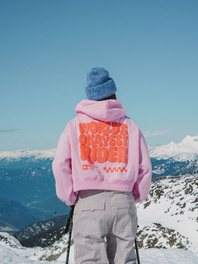 Notice The Reckless Okayest Rider Cropped Hoodie Holiday 2026 | PINK