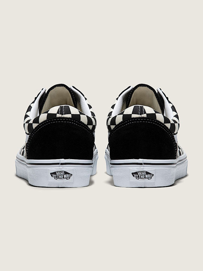Vans Old Skool Primary Check Black/White Shoes | 