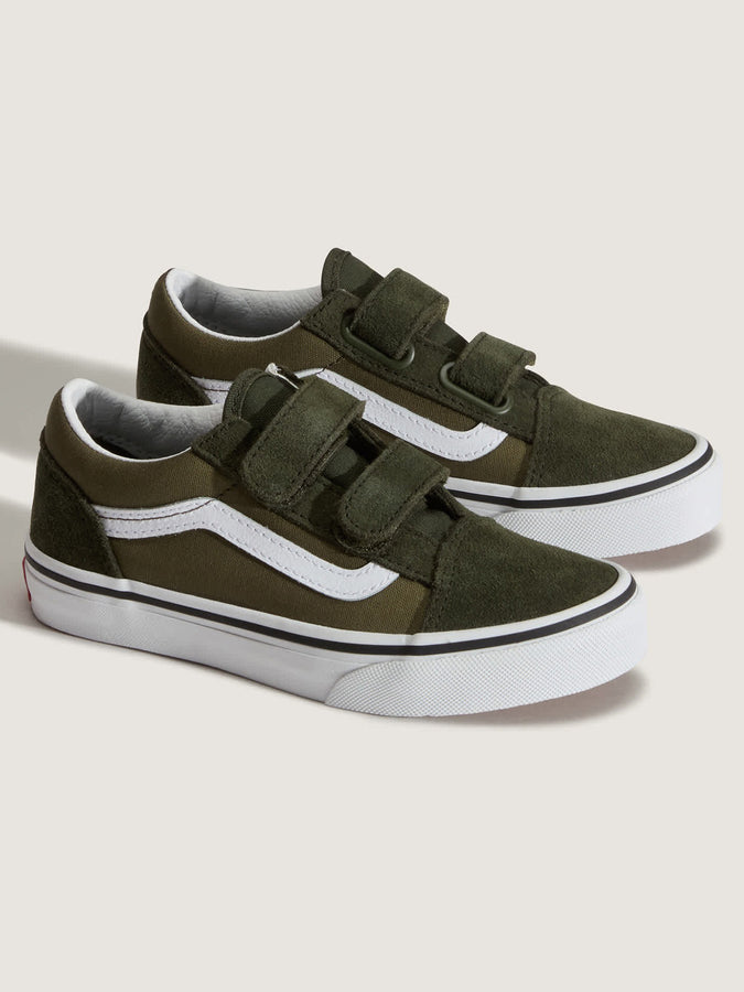 Vans Old Skool V 2-Tone Obsidian Fern Shoes (Youth 7-14) Spring 2026 | 2-TONE OBSIDIAN FERN (FRN)