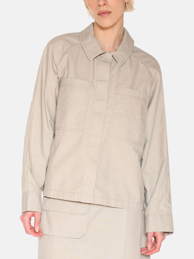 Minimum Olena Long Sleeve Buttondown Shirt Spring 2025 | BROWN RICE (1105)