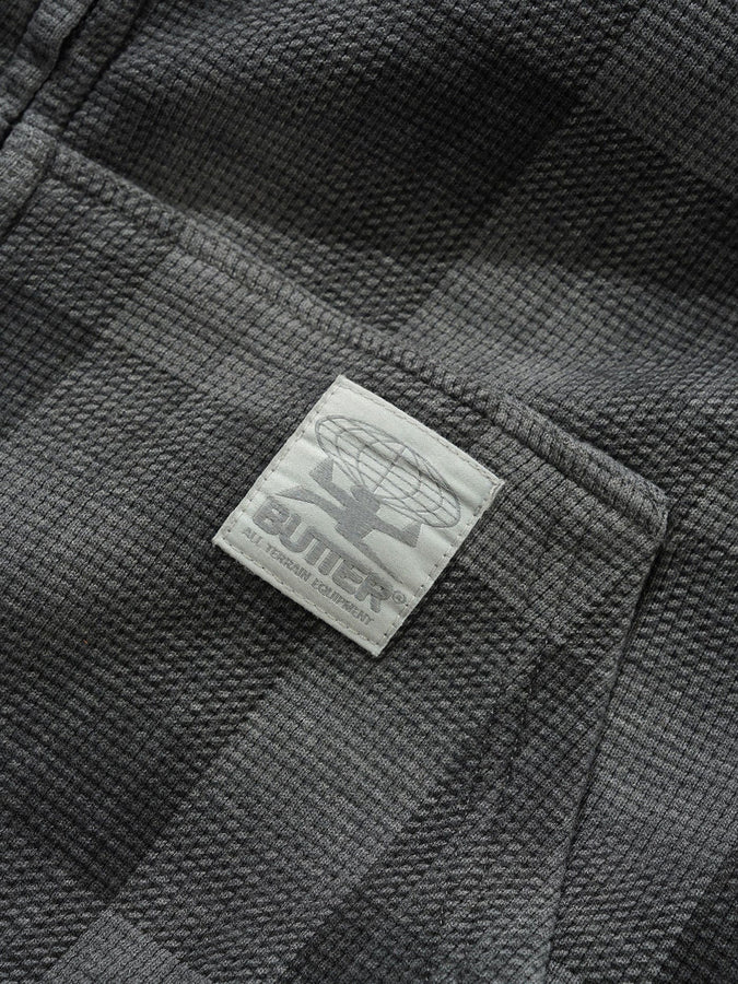 Butter Goods Waffle Zip Hoodie Spring 2026 | GREY PLAID