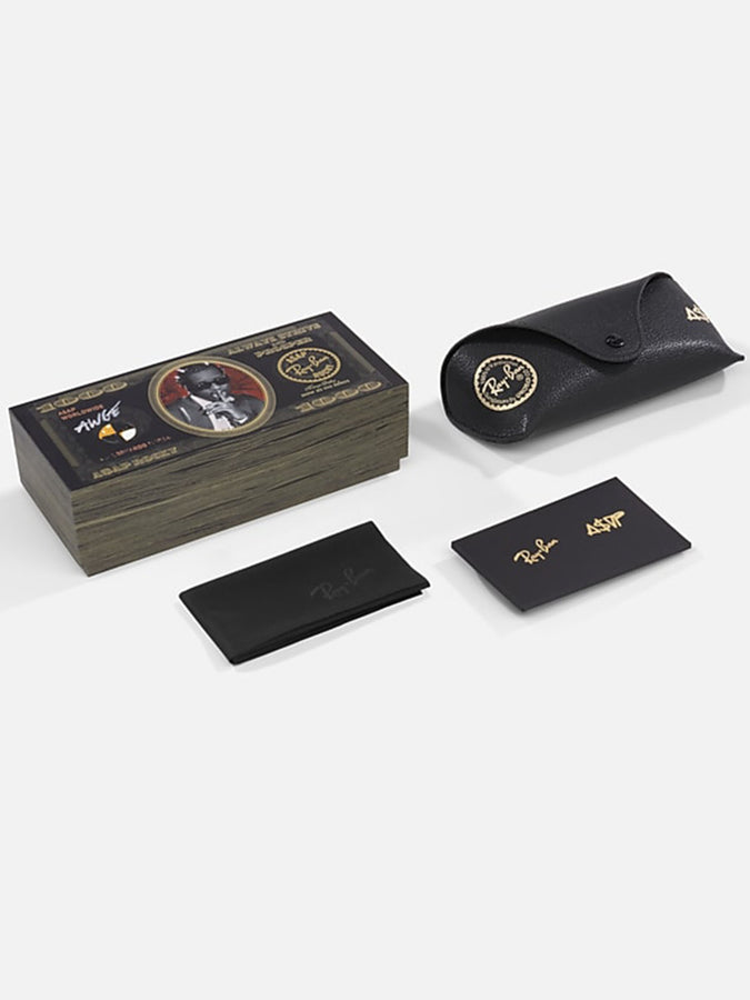 Ray-Ban x A$AP Rocky Mega Wayfarer Black/Dark Grey Sunglasses | BLACK/DARK GREY