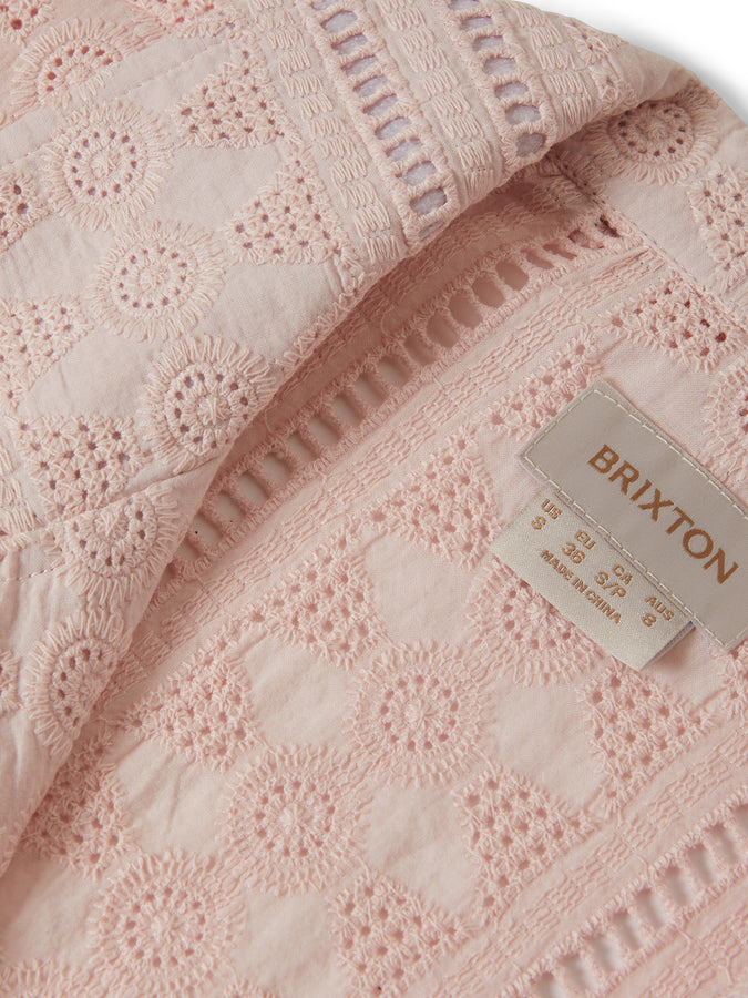 Brixton Paradise Lounge Short Sleeve Buttondown Shirt Spring 2026 | CHALK PINK