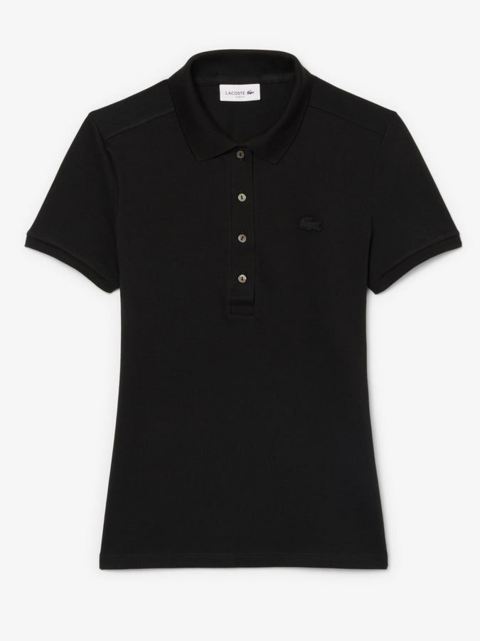 Lacoste L.12.D Slim Fit Stretch Mini Pique Polo Fall 2026 | BLACK (031)