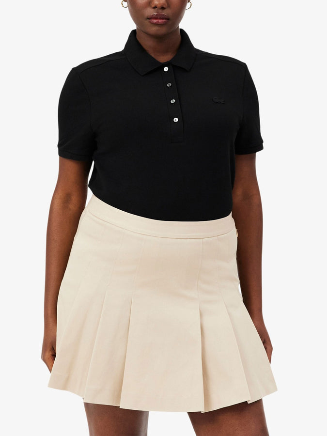 Lacoste L.12.D Slim Fit Stretch Mini Pique Polo Fall 2026 | BLACK (031)