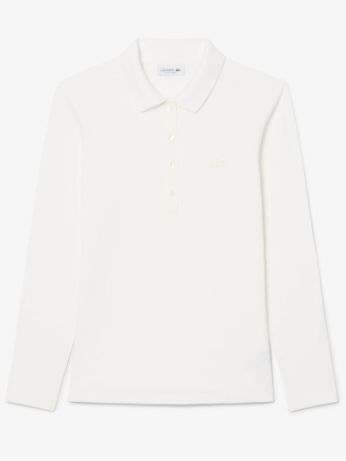 Lacoste L.12.D Slim Fit Stretch Mini Pique L/S Polo Fall 2026 | WHITE (70V)