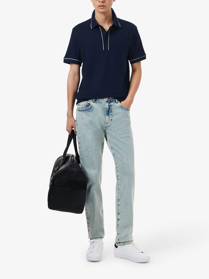 Lacoste Regular Fit Paris Stretch Pique Polo Fall 2026 | NAVY (166)