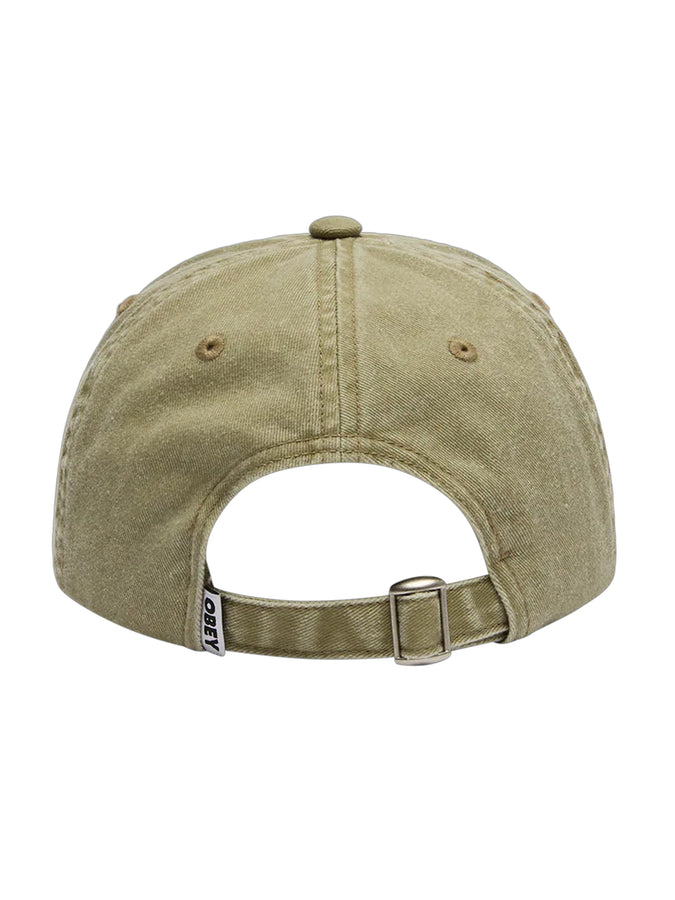Obey Pigment Signature 6 Panel Strapback Hat | PIGMENT KHAKI (KHA)