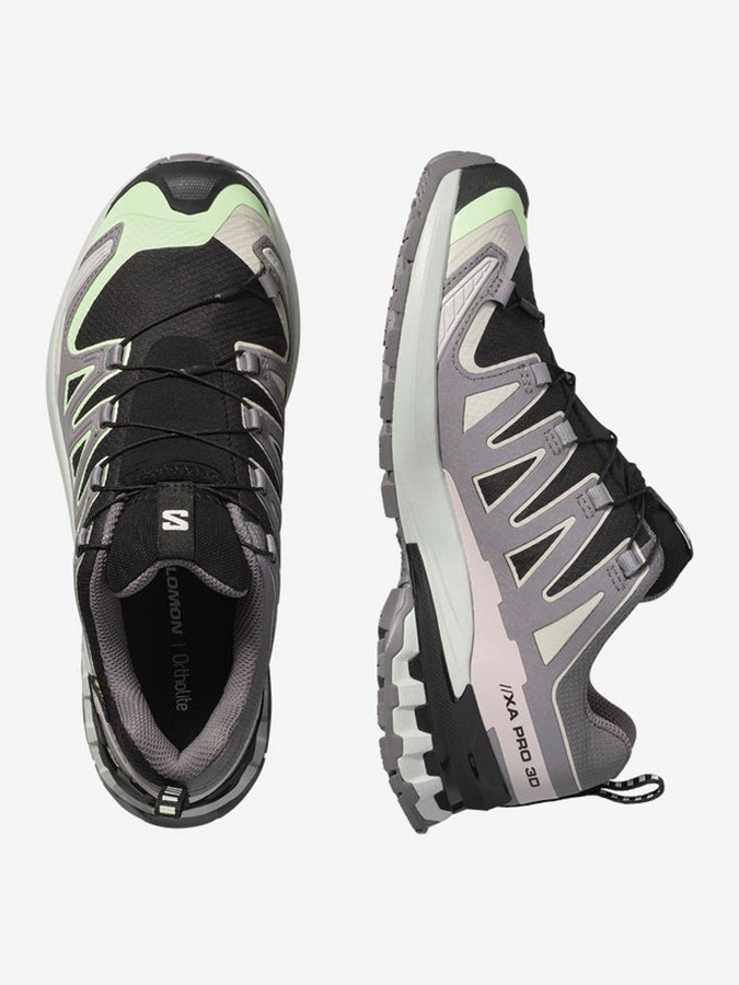Salomon Xa Pro 3D V9 GTX Black/Patina Green/Grey Violet Shoes Spring 2026 | BLACK/PATINA GREEN/GREY VIOLET