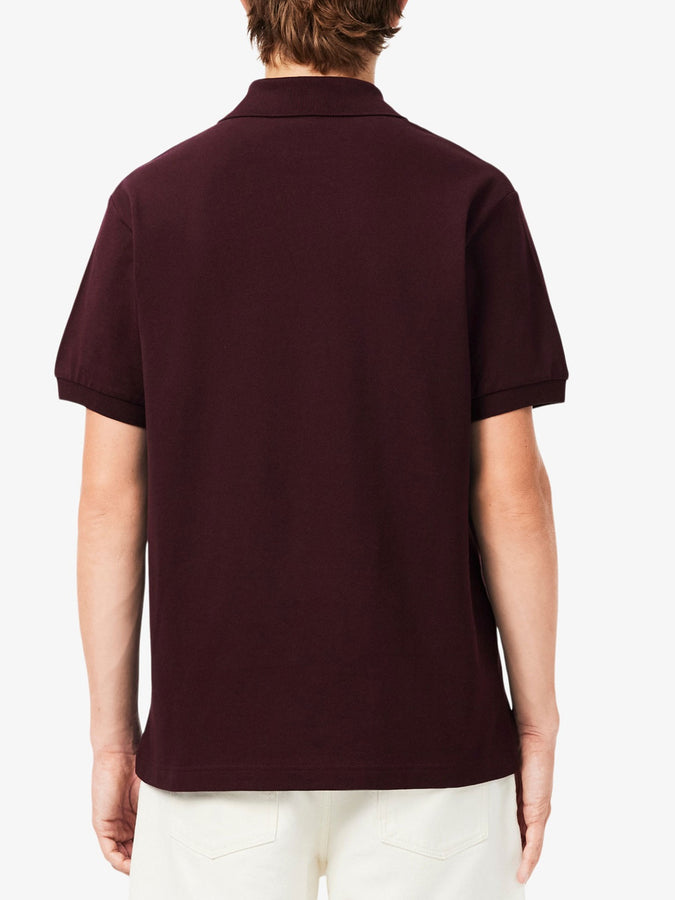 Lacoste Classic Fit Embroidered Petit Piqué Polo Fall 2026 | DARK BURGUNDY (3KE)