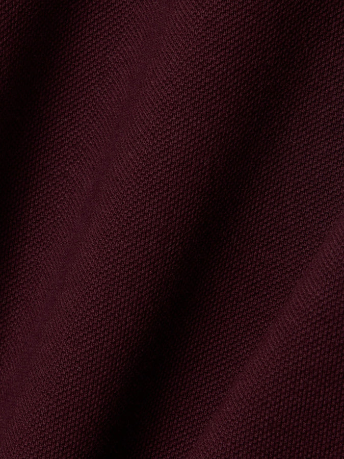 Lacoste Classic Fit Embroidered Petit Piqué Polo Fall 2026 | DARK BURGUNDY (3KE)