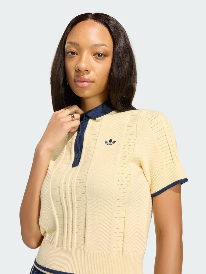 Adidas Firebird Vanilla Short Sleeve Polo Fall 2026 | VANILLA
