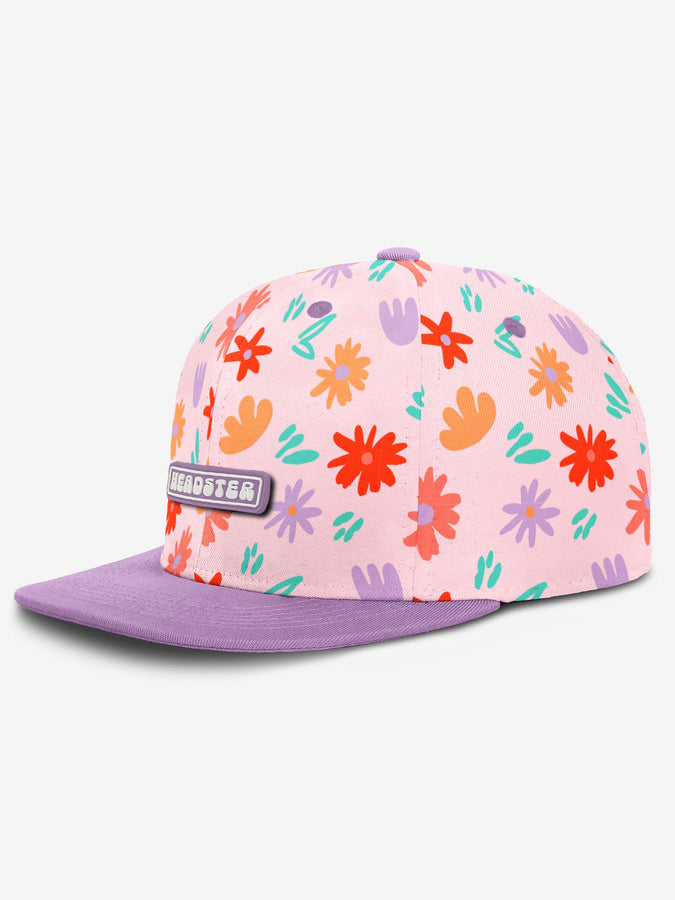 Headster Painted Flowers Snapback Hat | POWDER PINK