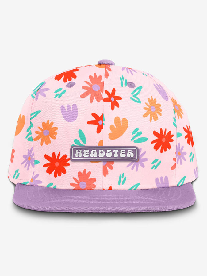 Headster Painted Flowers Snapback Hat | POWDER PINK