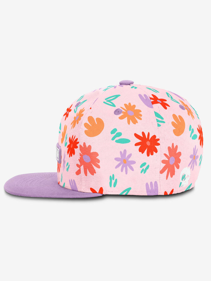 Headster Painted Flowers Snapback Hat | POWDER PINK