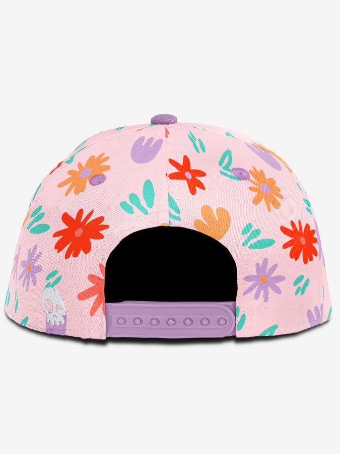 Headster Painted Flowers Snapback Hat | POWDER PINK