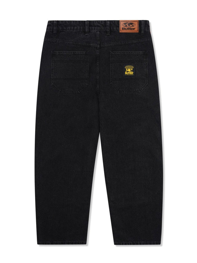 Butter Goods Patch Pocket Men Faded Black Jeans | FADED BLACK