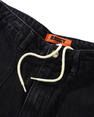 Butter Goods Patch Pocket Men Faded Black Jeans