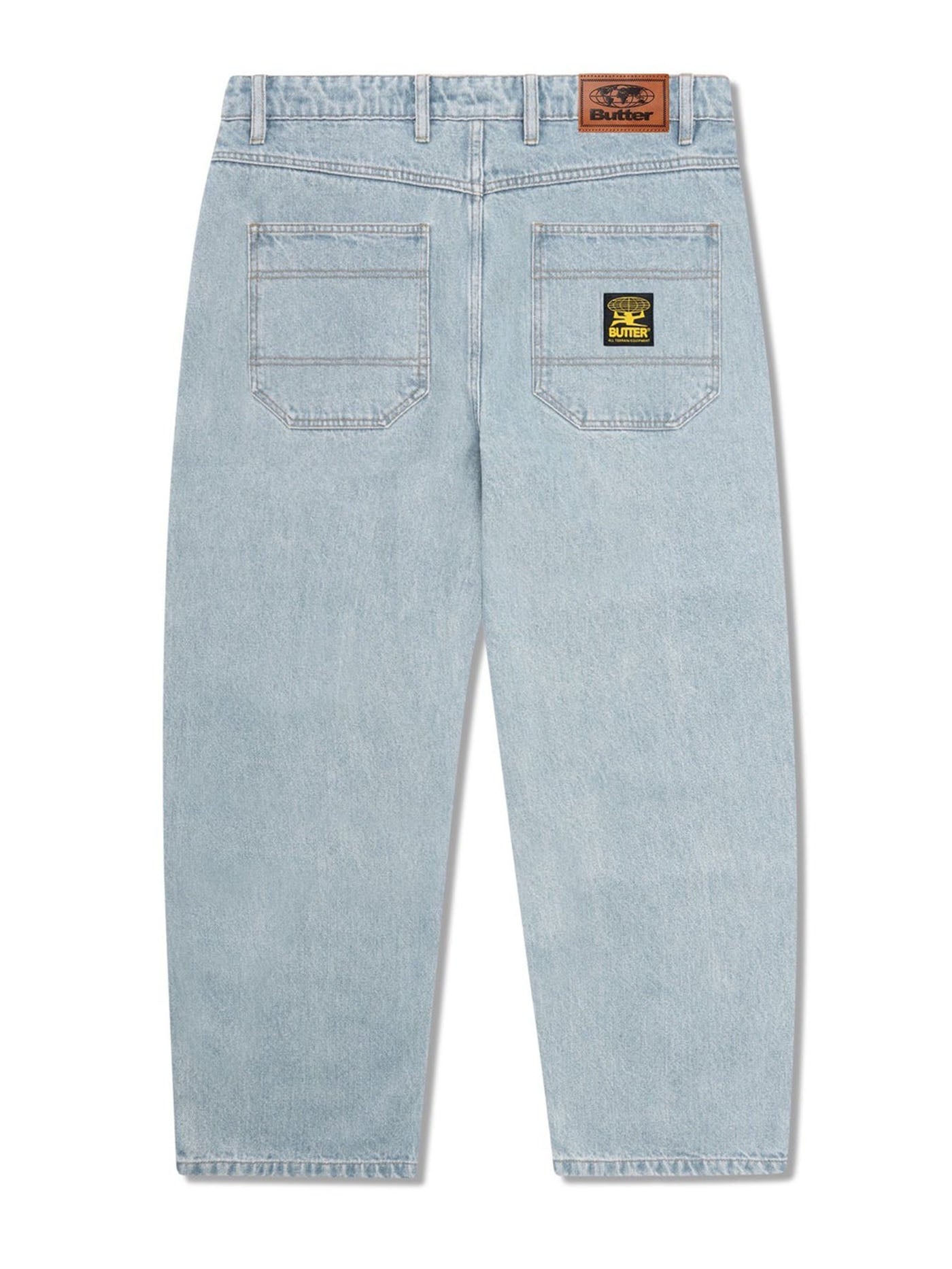 Butter Goods Patch Pocket Men Faded Light Blue Jeans