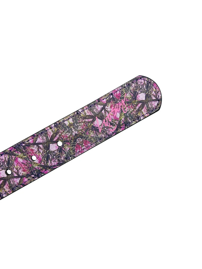 Loosey Camo Stud Pink Belt | CAMO/PINK