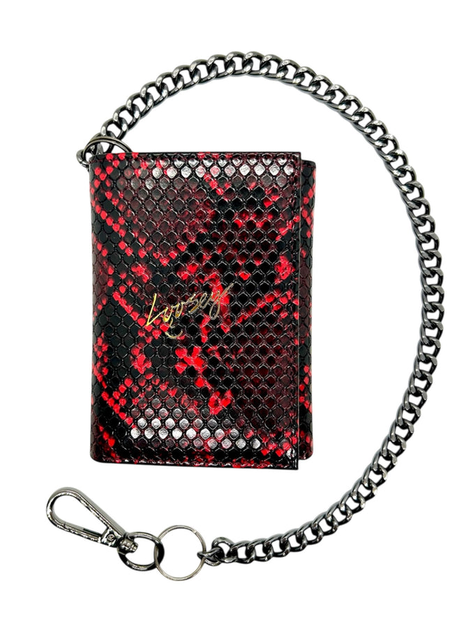 Loosey Chain Gang Wallet | RED SNAKE SKIN