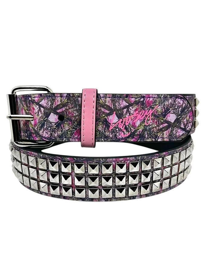 Loosey Camo Stud Pink Belt | CAMO/PINK