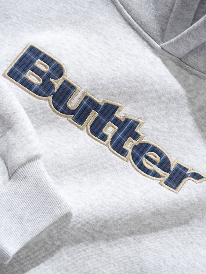 Butter Goods Plaid Logo Applique Hoodie Spring 2026 | ASH