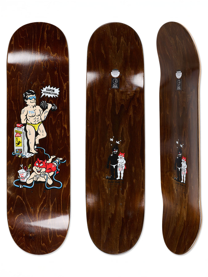 Polar Aaron Herrington Pumping Iron 8.5'' Skateboard Deck | ASSORTED