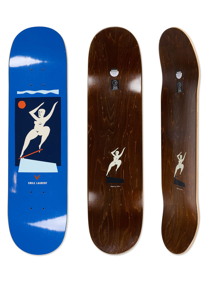 Polar Emile Laurent Crooks Blue 8'' & 8.5'' Skateboard Deck | BLUE