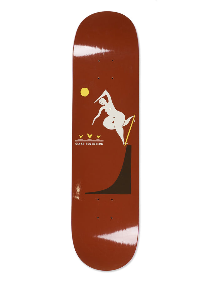 Polar Oskar Rozenberg BS Noseblunt Burnt Red Skateboard Deck | BURNT RED