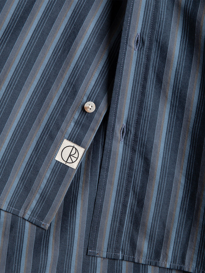Polar Skate Co. Ben L/S Buttondown Shirt Holiday 2026 | BLUE STRIPE