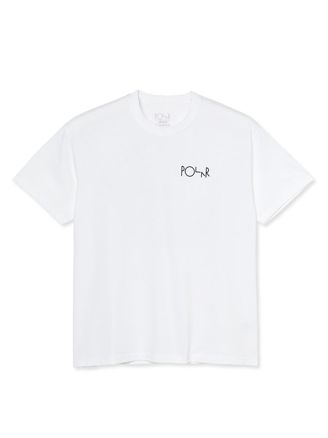 Polar Skate Co. Stroke Logo T-Shirt Spring 2024 | WHITE