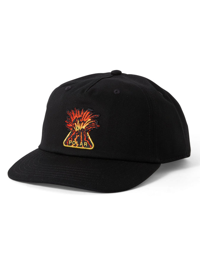 Polar Skate Co. Jake Volcano Snapback Hat | BLACK